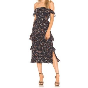 Tularosa Lily Dress, Navy Floral, Small